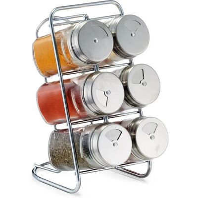 Zeller Present – Organizzatore di Spezie con 6 Barattoli e Supporto Zeller Present – Organizzatore di Spezie con 6 Barattoli e Supporto