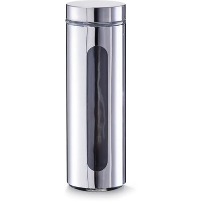 Zeller Present Conteneur de stockage en verre et acier inoxydable Zeller Present Conteneur de stockage en verre et acier inoxydable