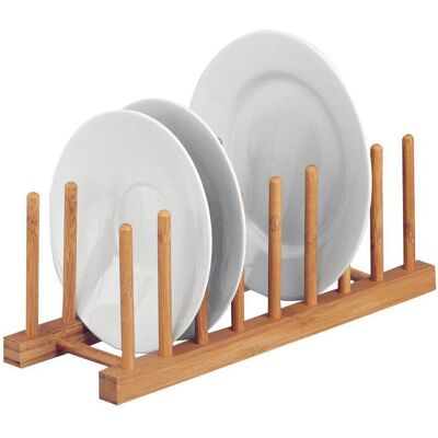 ZELLER PRESENT Bambus-Geschirrständer - Hält 8 Teller - Küchenzubehör ZELLER PRESENT Bambus-Geschirrständer - Hält 8 Teller - Küchenzubehör
