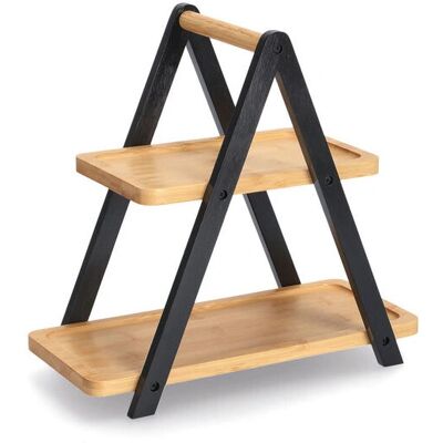 Zeller Present 25354 Etagere - Serviergeschirr, Bambus, schwarz Zeller Present 25354 Etagere - Serviergeschirr, Bambus, schwarz