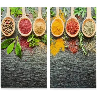Placas de protección para cocina ZELLER SPICES - 30x52 cm, Vidrio Placas de protección para cocina ZELLER SPICES - 30x52 cm, Vidrio