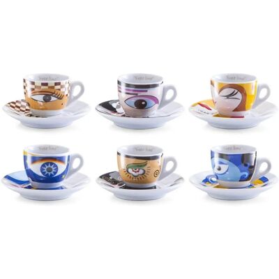 ZELLER PRESENT Magic Eyes Espresso Set - 12 stuks ZELLER PRESENT Magic Eyes Espresso Set - 12 stuks