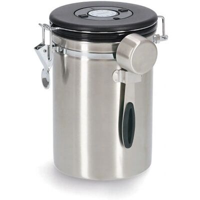 Zeller Present keukenopslagcontainer, koffiecontainer, 1,7 L, kunststof en roestvrij staal - storage container Zeller Present keukenopslagcontainer, koffiecontainer, 1,7 L, kunststof en roestvrij staal - storage container