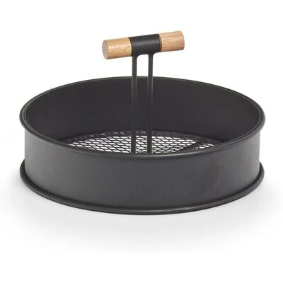 Vassoio rotondo in metallo nero ZELLER - 20cm di diametro Vassoio rotondo in metallo nero ZELLER - 20cm di diametro
