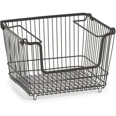 Zeller Schwarze Metall Aufbewahrungsbox - 33x27x21.5cm - Aufbewahrungsbox Zeller Schwarze Metall Aufbewahrungsbox - 33x27x21.5cm - Aufbewahrungsbox