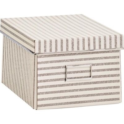 Zeller Present - Stripes - Beige - Aufbewahrungsbox Zeller Present - Stripes - Beige - Aufbewahrungsbox
