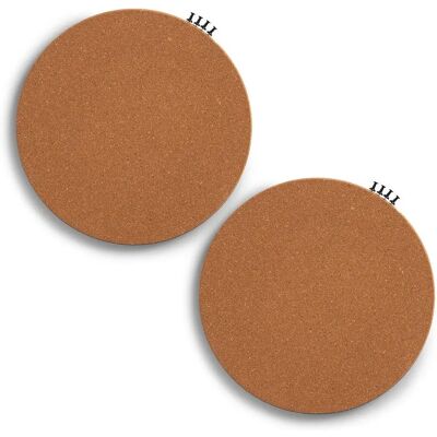 ZELLER PRESENT - Pinboard, rund, Kork, 2-tlg - 30 cm x 1 cm - Beige natur - Pinboard ZELLER PRESENT - Pinboard, rund, Kork, 2-tlg - 30 cm x 1 cm - Beige natur - Pinboard