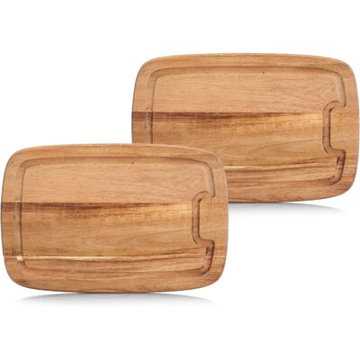 Zeller Present - Schneidebrett - Acacia - 32x21x1.5 cm - mit Saftrille - Schneidebrett Zeller Present - Schneidebrett - Acacia - 32x21x1.5 cm - mit Saftrille - Schneidebrett