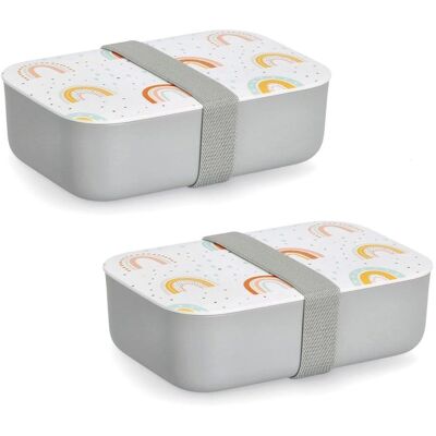 ZELLER PRESENT - Rainbow - Grau/Bunt - Lunchbox ZELLER PRESENT - Rainbow - Grau/Bunt - Lunchbox
