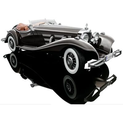 Bauer 1935 Mercedes Roadster 1/12 - Modellino auto già assemblato - HBS018H Bauer 1935 Mercedes Roadster 1/12 - Modellino auto già assemblato - HBS018H