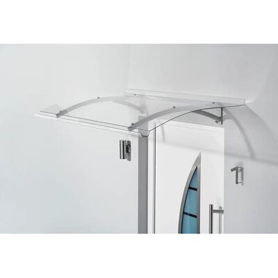 GUTTA PT SECCO Hliníková Přístřešek - 200x90 cm, Stříbrná, Čirý Polykarbonát GUTTA PT SECCO Hliníková Přístřešek - 200x90 cm, Stříbrná, Čirý Polykarbonát
