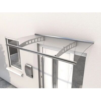 GUTTA Edelstahl Haustürvordach - 160x90 cm - Witterungsbeständig & Elegant GUTTA Edelstahl Haustürvordach - 160x90 cm - Witterungsbeständig & Elegant