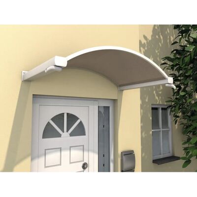 Gutta Bremen Polykarbonátové okapové obloukové 1600x900x300 mm - Bílá/Bronzová - Kryt dveří Gutta Bremen Polykarbonátové okapové obloukové 1600x900x300 mm - Bílá/Bronzová - Kryt dveří