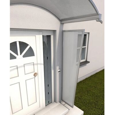 GUTTA Aluminium-Seitenwand für Haustürvordächer - 200x60 cm GUTTA Aluminium-Seitenwand für Haustürvordächer - 200x60 cm