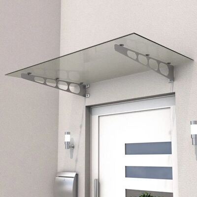 GUTTA Edelstahl Glasvordach - Sicherheitsglas 8mm - 160x90cm GUTTA Edelstahl Glasvordach - Sicherheitsglas 8mm - 160x90cm