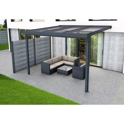 GUTTA Premium Terrassendach - 309x306cm, anthrazit, Aluminium GUTTA Premium Terrassendach - 309x306cm, anthrazit, Aluminium