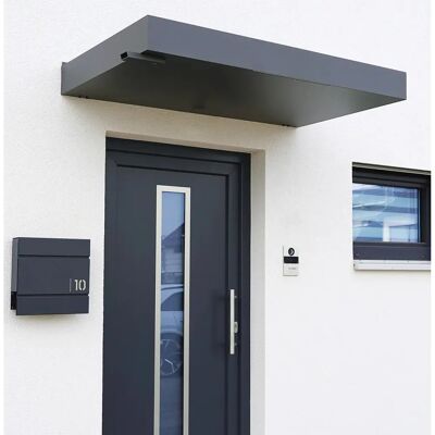 GUTTA Rechteckvordach "BS Plus 160" - Aluminium, schwarz, 160cm GUTTA Rechteckvordach "BS Plus 160" - Aluminium, schwarz, 160cm