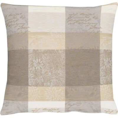 APELT 3042 Beigefarbene Jacquard Dekokissen - Dekorativ APELT 3042 Beigefarbene Jacquard Dekokissen - Dekorativ