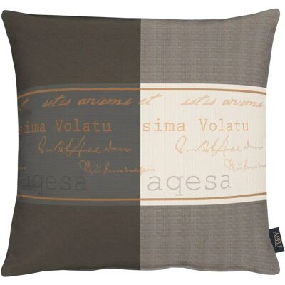 APELT Tarent Dekokissen - Jacquardgewebe, Schriftmotive, 46cm APELT Tarent Dekokissen - Jacquardgewebe, Schriftmotive, 46cm