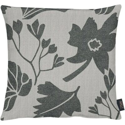 APELT Marlene Dekokissen - Blumenmuster, Polyester, Schwarz APELT Marlene Dekokissen - Blumenmuster, Polyester, Schwarz