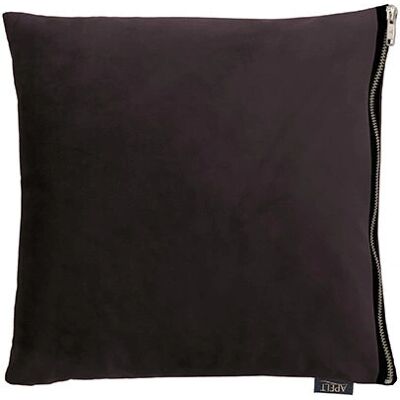 Alfred Apelt Tassilo 46x46 Kissen - Samt, Schwarz, Polyester Alfred Apelt Tassilo 46x46 Kissen - Samt, Schwarz, Polyester