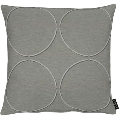 APELT Mezzo Kissen - Kreise Jacquard - 49cm Quadrat APELT Mezzo Kissen - Kreise Jacquard - 49cm Quadrat