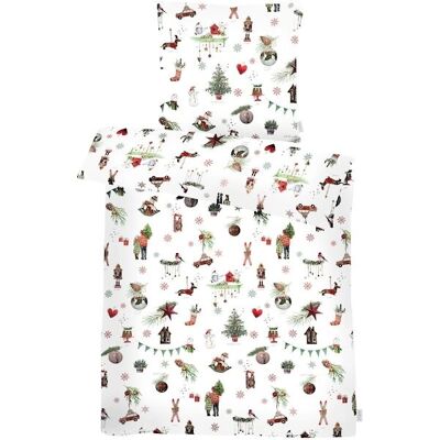 APELT Finn Bio-Baumwoll Satin Bettwäsche - Weihnachtsmotiv APELT Finn Bio-Baumwoll Satin Bettwäsche - Weihnachtsmotiv