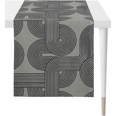 APELT - Nova LOFT STYLE Jacquard - 44x140 cm - Schwarz - Tischläufer APELT - Nova LOFT STYLE Jacquard - 44x140 cm - Schwarz - Tischläufer