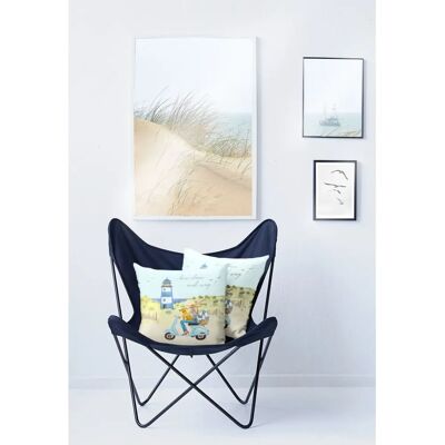 APELT - 6745 - 46x46 cm - Blau-Gelb - Kissenhülle APELT - 6745 - 46x46 cm - Blau-Gelb - Kissenhülle