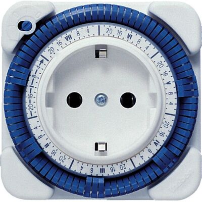 Timer semanal Theben 27 Azul e Branco Timer semanal Theben 27 Azul e Branco
