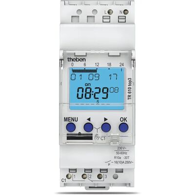 Theben TR610 top3 Digitale Wochenzeitschaltuhr - DIN-Schiene, Bluetooth Theben TR610 top3 Digitale Wochenzeitschaltuhr - DIN-Schiene, Bluetooth