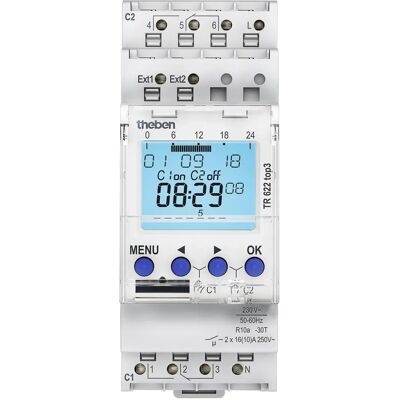 Theben 6220130 Digitaler Wochenprogramm-Umschalter - Elektrischer Timer Theben 6220130 Digitaler Wochenprogramm-Umschalter - Elektrischer Timer