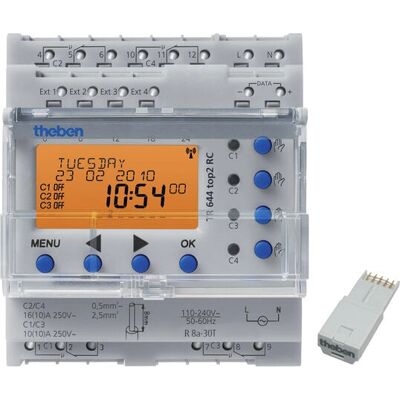 Theben TR 644 top2 RC Minuterie - Programmation annuelle 4 canali - Publicité Theben TR 644 top2 RC Minuterie - Programmation annuelle 4 canali - Publicité