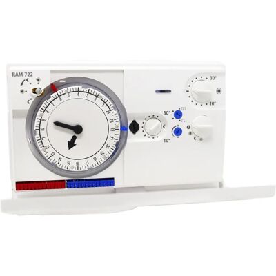 Theben RAMSES 722 Thermostat - Analog Wochenuhr - Weiß Theben RAMSES 722 Thermostat - Analog Wochenuhr - Weiß