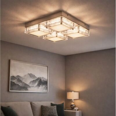 WOFI - 4-fiamme - Chrom - LED 360 lm - Ceiling lamp WOFI - 4-fiamme - Chrom - LED 360 lm - Ceiling lamp