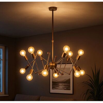 Lampada a sospensione Sputnik marrone WOFI - Illuminazione e accessori Lampada a sospensione Sputnik marrone WOFI - Illuminazione e accessori