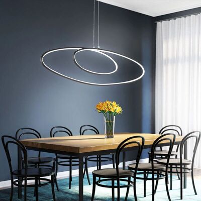 WOFI - LED Pendant - Nero - 37W 2700lm - Lampada a sospensione WOFI - LED Pendant - Nero - 37W 2700lm - Lampada a sospensione