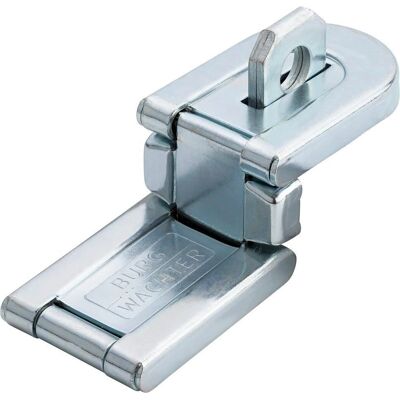 Burg Wächter Verrou de Porte - Acier zingué lourd 165mm x 49mm, œillet 14mm - Publicité Burg Wächter Verrou de Porte - Acier zingué lourd 165mm x 49mm, œillet 14mm - Publicité