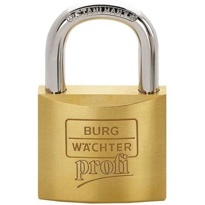 BURG WACHTER Cadenas en laiton - 22mm Anse - Serrure de Sécurité BURG WACHTER Cadenas en laiton - 22mm Anse - Serrure de Sécurité