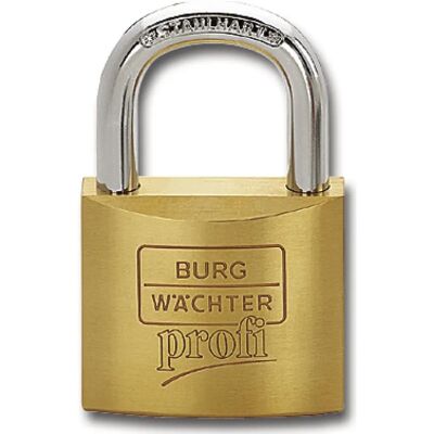 Cadenas en laiton BURG WACHTER - 50mm, 8mm épaisseur, 27mm hauteur - Publicité Cadenas en laiton BURG WACHTER - 50mm, 8mm épaisseur, 27mm hauteur - Publicité