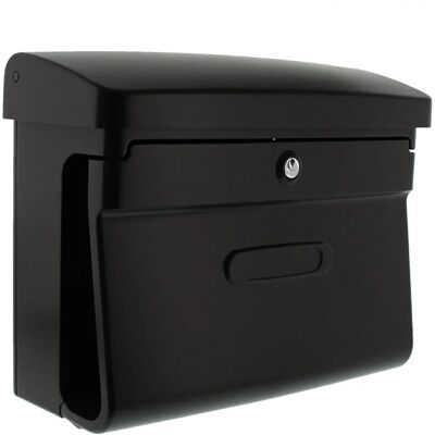 Burg Wächter 885 BR Braune Postbox mit Zeitungssfach - Briefkasten Burg Wächter 885 BR Braune Postbox mit Zeitungssfach - Briefkasten