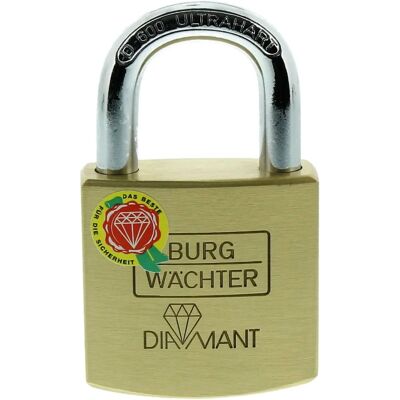 Burg Wächter 17601 Cadeado - Latão, Dupla trava, 40mm Burg Wächter 17601 Cadeado - Latão, Dupla trava, 40mm