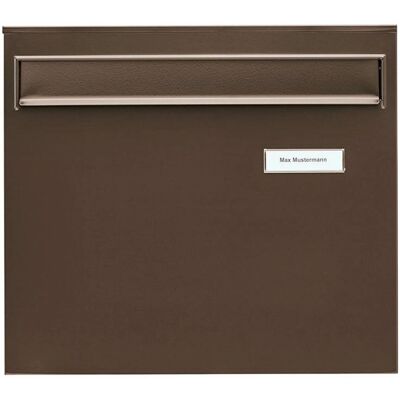 Burg-Wächter Potsdam 878 BR Wall-Mounted Mailbox - Steel, Brown, Model 878 Burg-Wächter Potsdam 878 BR Wall-Mounted Mailbox - Steel, Brown, Model 878
