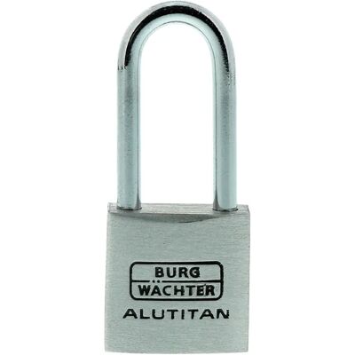 Burg Wächter 36141 Vorhängeschloss - 20,9mm Aluminium, Set 2 Stück, 4 Schlüssel Burg Wächter 36141 Vorhängeschloss - 20,9mm Aluminium, Set 2 Stück, 4 Schlüssel