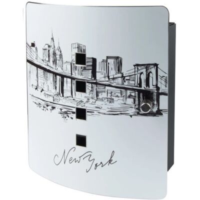 Burg-Wächter 6204/10 NI SKYLINE NY Armoire à clés - Fixation murale, fermeture magnétique, 10 clés Burg-Wächter 6204/10 NI SKYLINE NY Armoire à clés - Fixation murale, fermeture magnétique, 10 clés