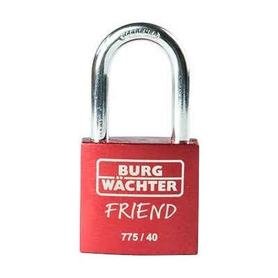 Burg Wächter 775 40 Rood Aluminium Hangslot - Type slot Burg Wächter 775 40 Rood Aluminium Hangslot - Type slot