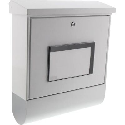 Burg Wächter Weiße Briefkasten mit Solar-Hausnummer & Zeitungsfach - Briefkasten Burg Wächter Weiße Briefkasten mit Solar-Hausnummer & Zeitungsfach - Briefkasten