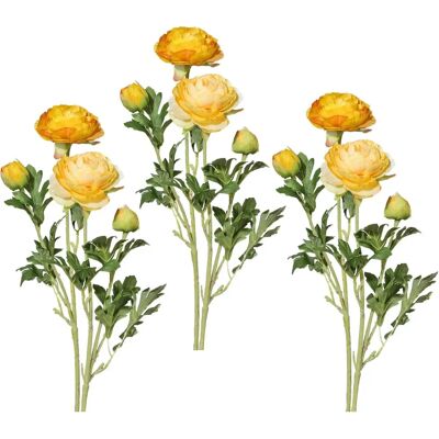 CREATIV GREEN Künstliche Pflanzen - 6 Gelb 40cm - STIELBLUMEN CREATIV GREEN Künstliche Pflanzen - 6 Gelb 40cm - STIELBLUMEN