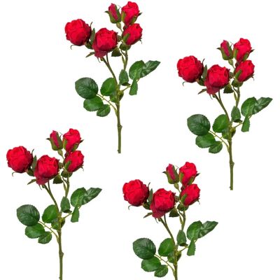 CREATIV GREEN - Kunstpflanzen 39 cm 4er Set - Red - Artificial plant CREATIV GREEN - Kunstpflanzen 39 cm 4er Set - Red - Artificial plant