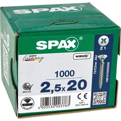 Wkręt uniwersalny Spax Zinc - Model 4Cut - Pełne gwintowanie - Galwanizowany Wkręt uniwersalny Spax Zinc - Model 4Cut - Pełne gwintowanie - Galwanizowany